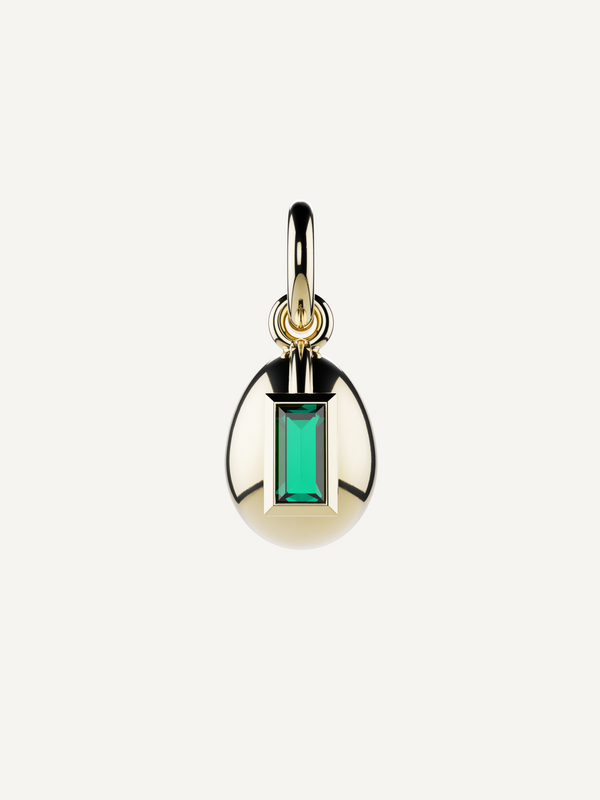 Egg Birthstone Charm, May