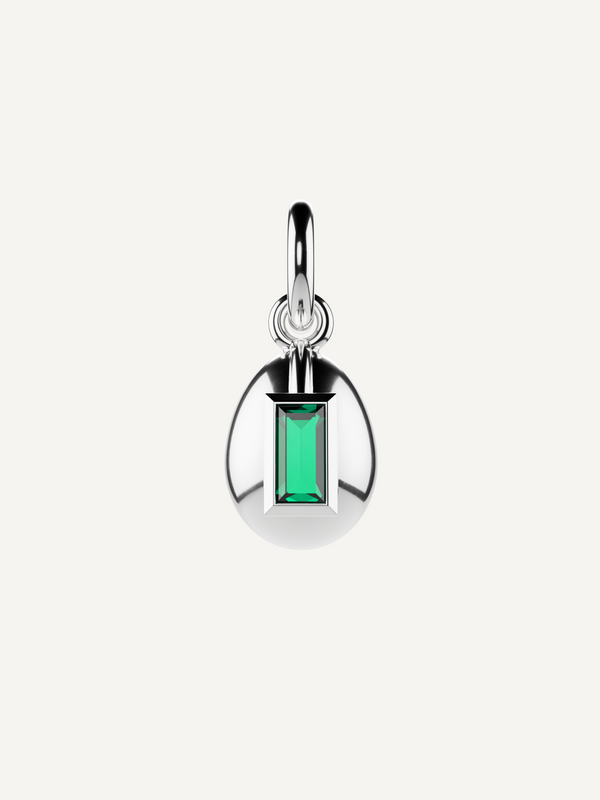 Egg Birthstone Charm, May