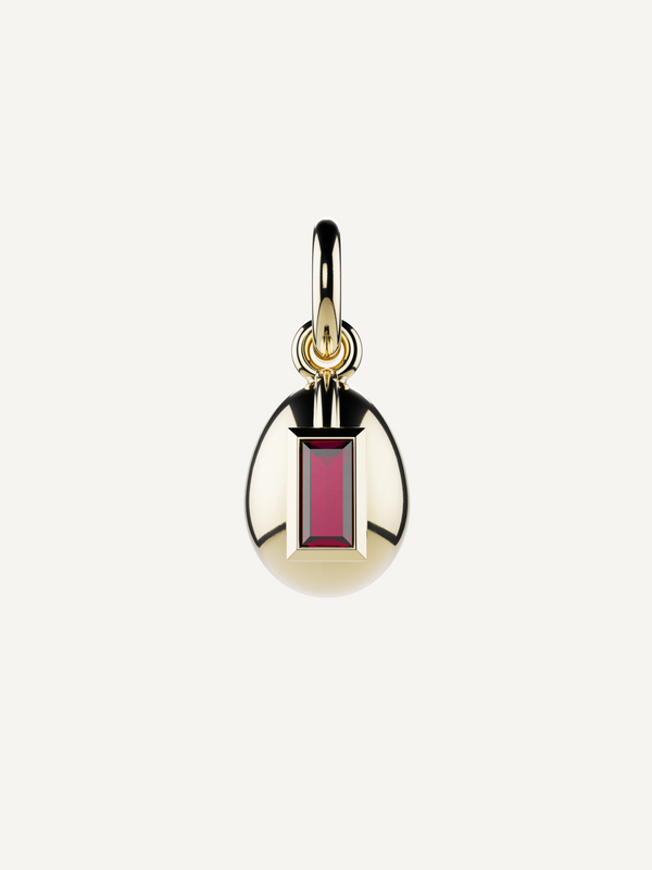 Egg Birthstone Charm, January