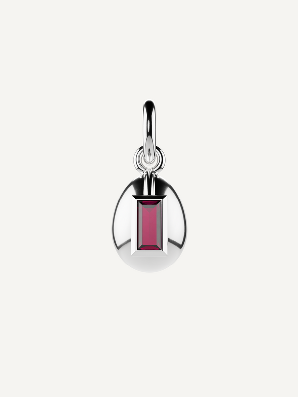 Egg Birthstone Charm, January
