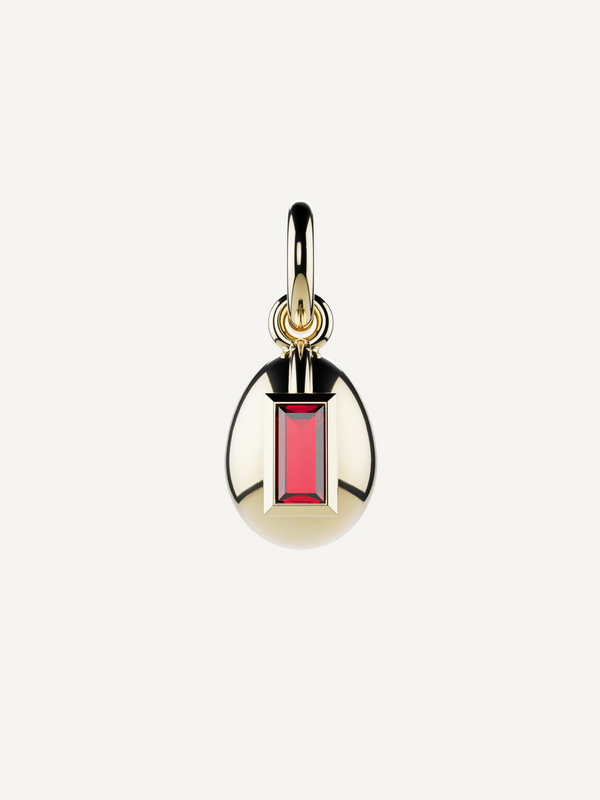 Egg Birthstone Charm, July