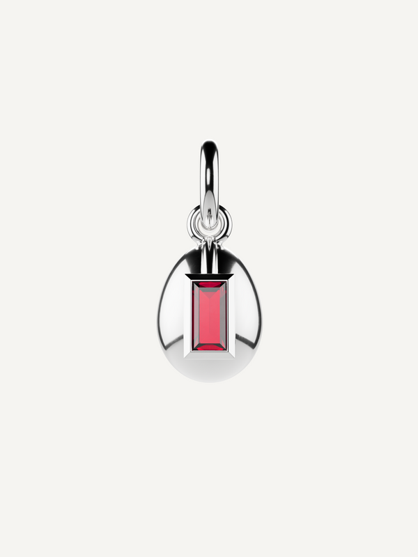 Egg Birthstone Charm, July