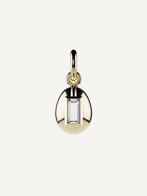 Egg Birthstone Charm, April