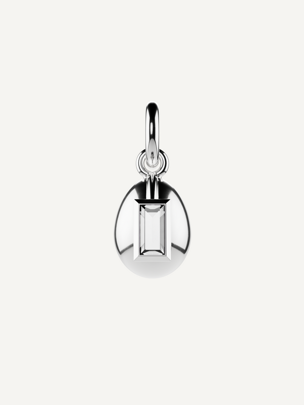 Egg Birthstone Charm, April