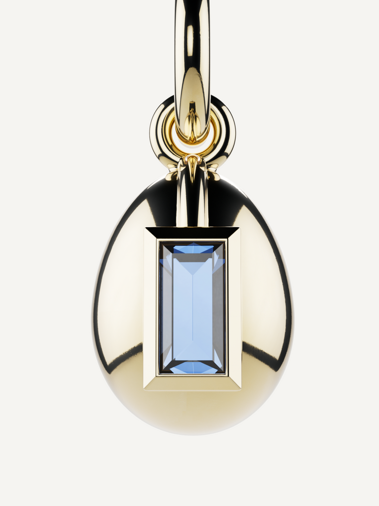 Egg Birthstone Charm, December