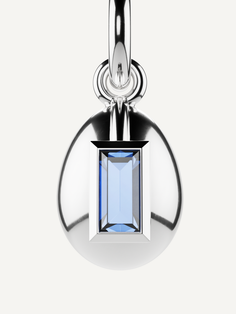 Egg Birthstone Charm, December