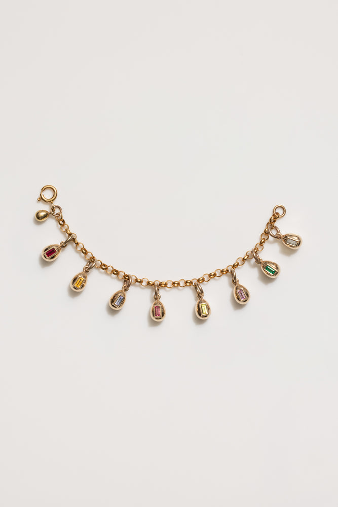 Egg Birthstone Charm, January