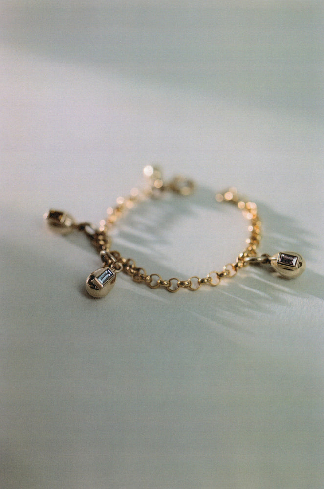 Egg Birthstone Charm, February