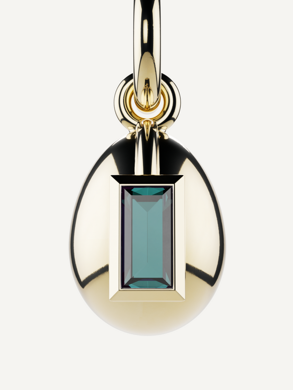 Egg Birthstone Charm, June