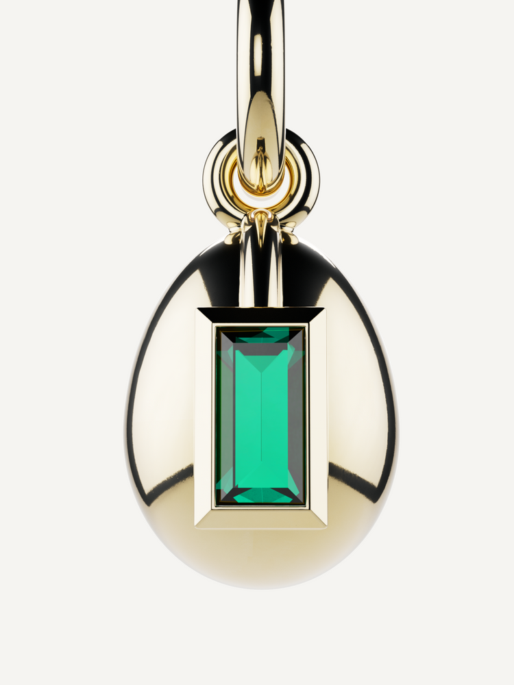 Egg Birthstone Charm, May