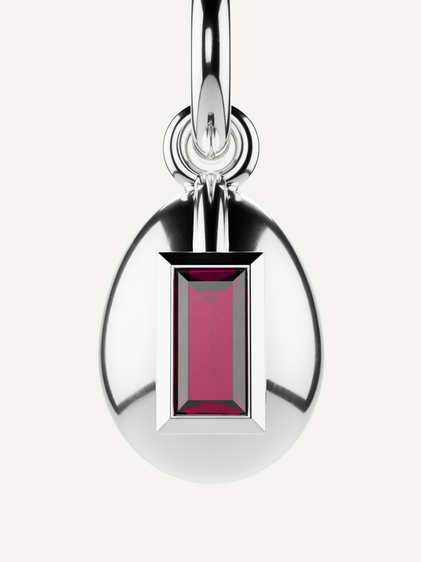 Egg Birthstone Charm, January