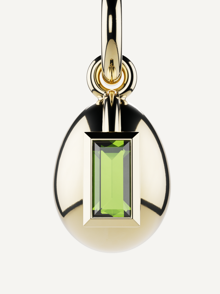 Egg Birthstone Charm, August