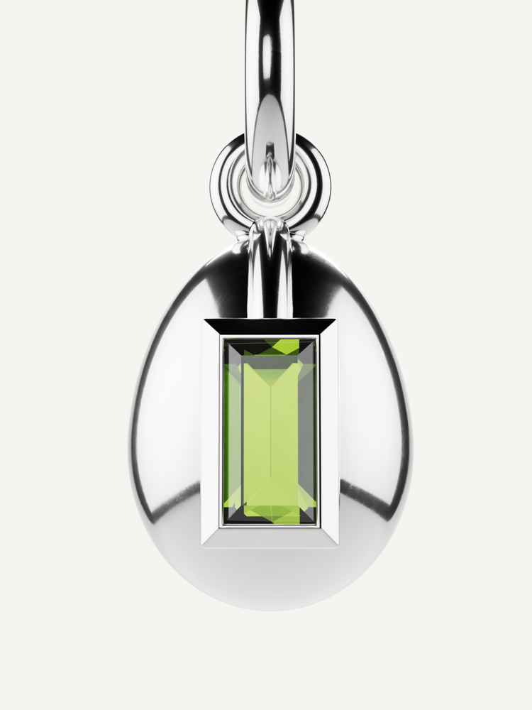 Egg Birthstone Charm, August