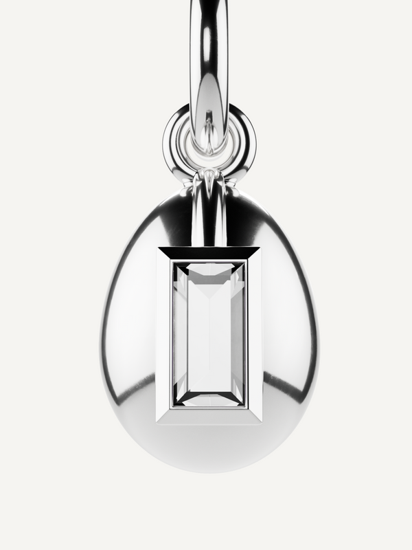 Egg Birthstone Charm, April